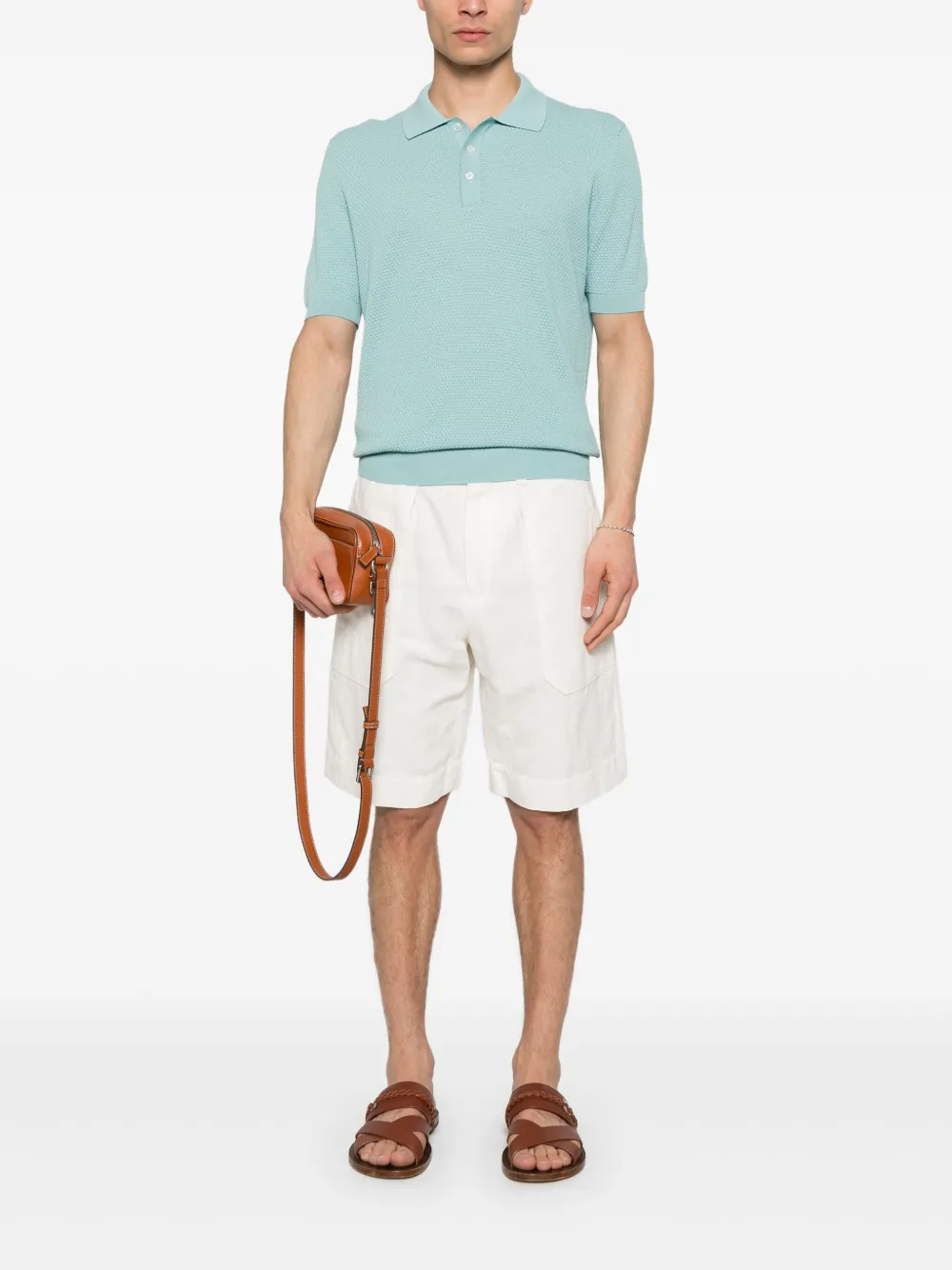 Fileria Katoenen poloshirt - Blauw