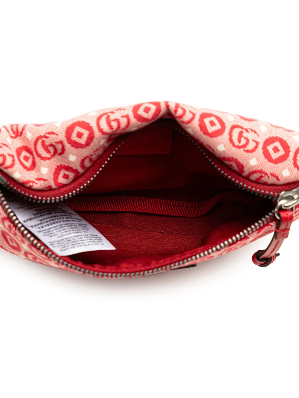 Pre-owned Gucci 2016-2024 Kids Gg Canvas Star Belt Bag In Red