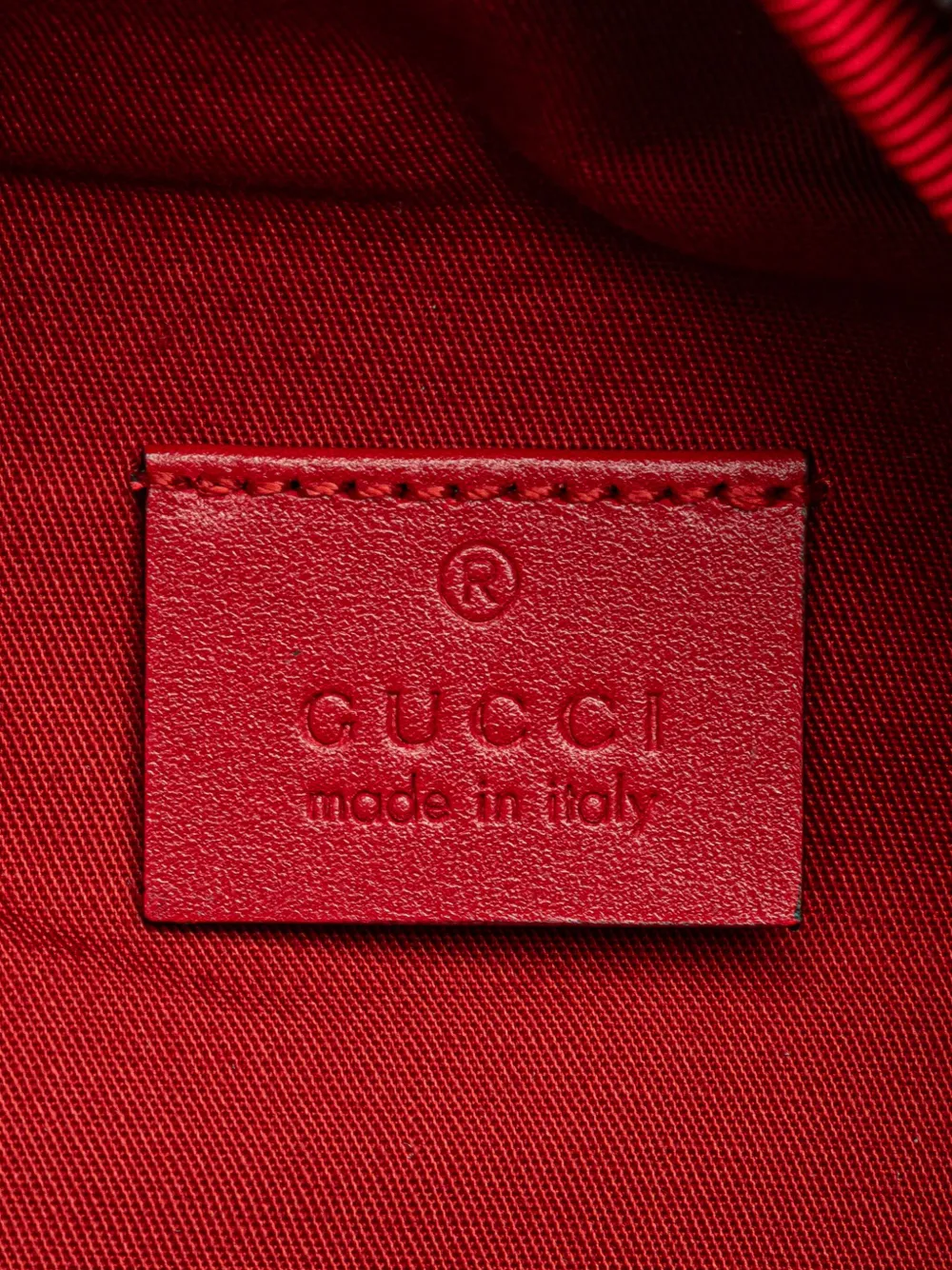 Pre-owned Gucci 2016-2024 Kids Gg Canvas Star Belt Bag In Red