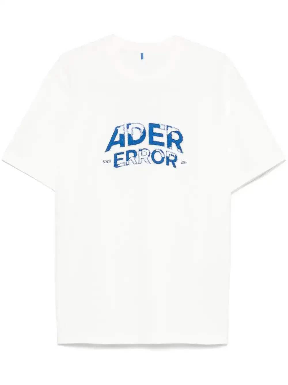 Shop Ader Error Logo-embroidered T-shirt In Neutrals