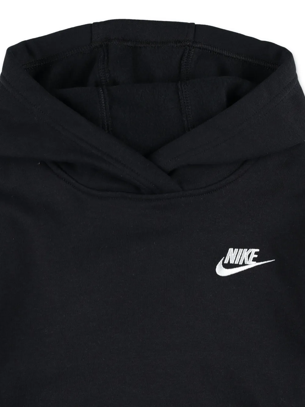 Nike Kids Hoodie met geborduurd logo Zwart