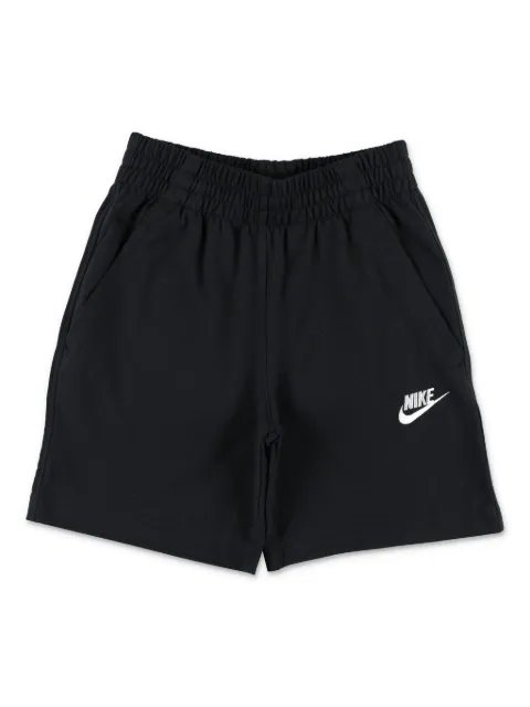 Nike Kids logo-embroidered fleece shorts