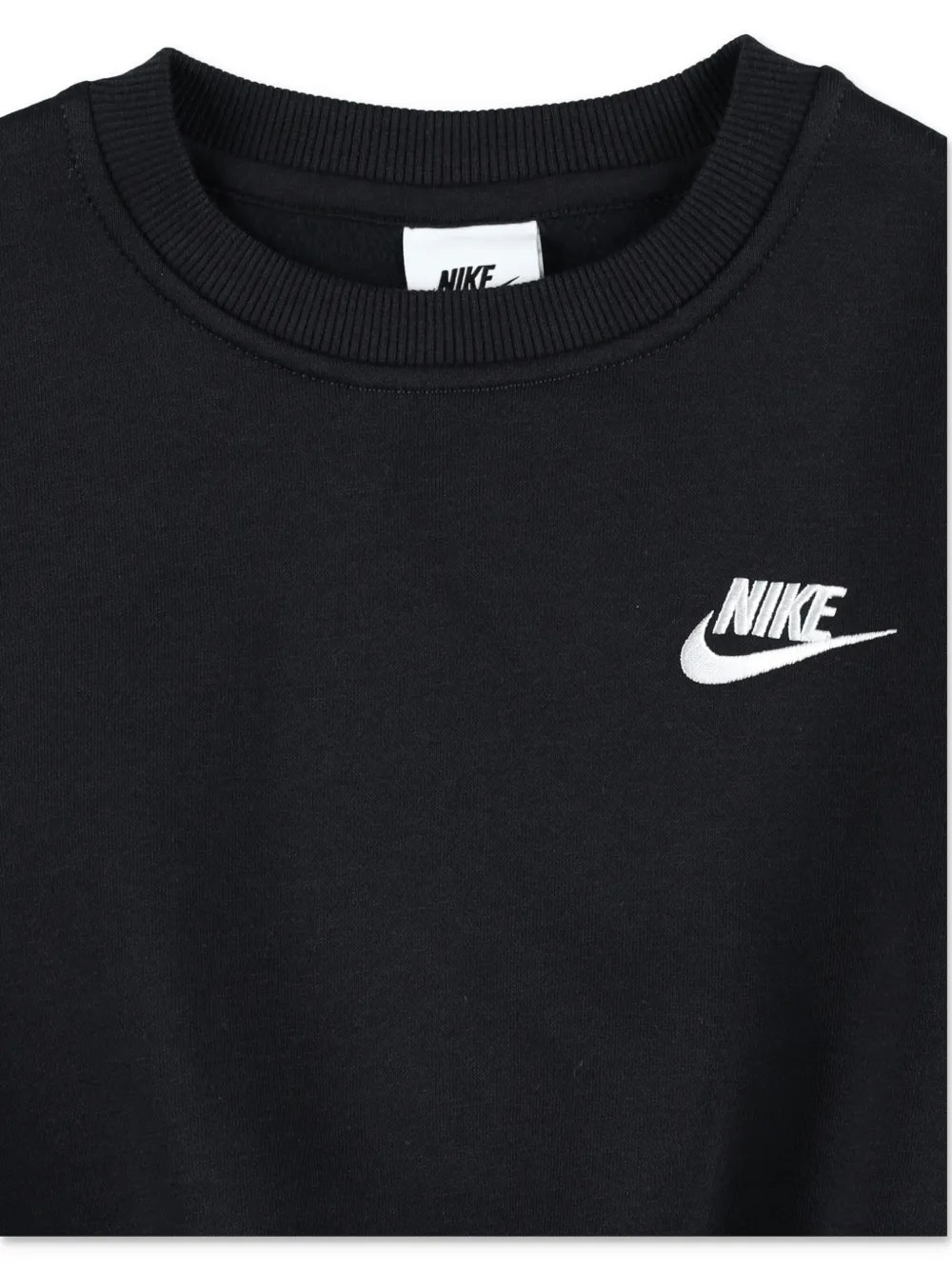 Nike Kids Sweater met geborduurd logo Zwart