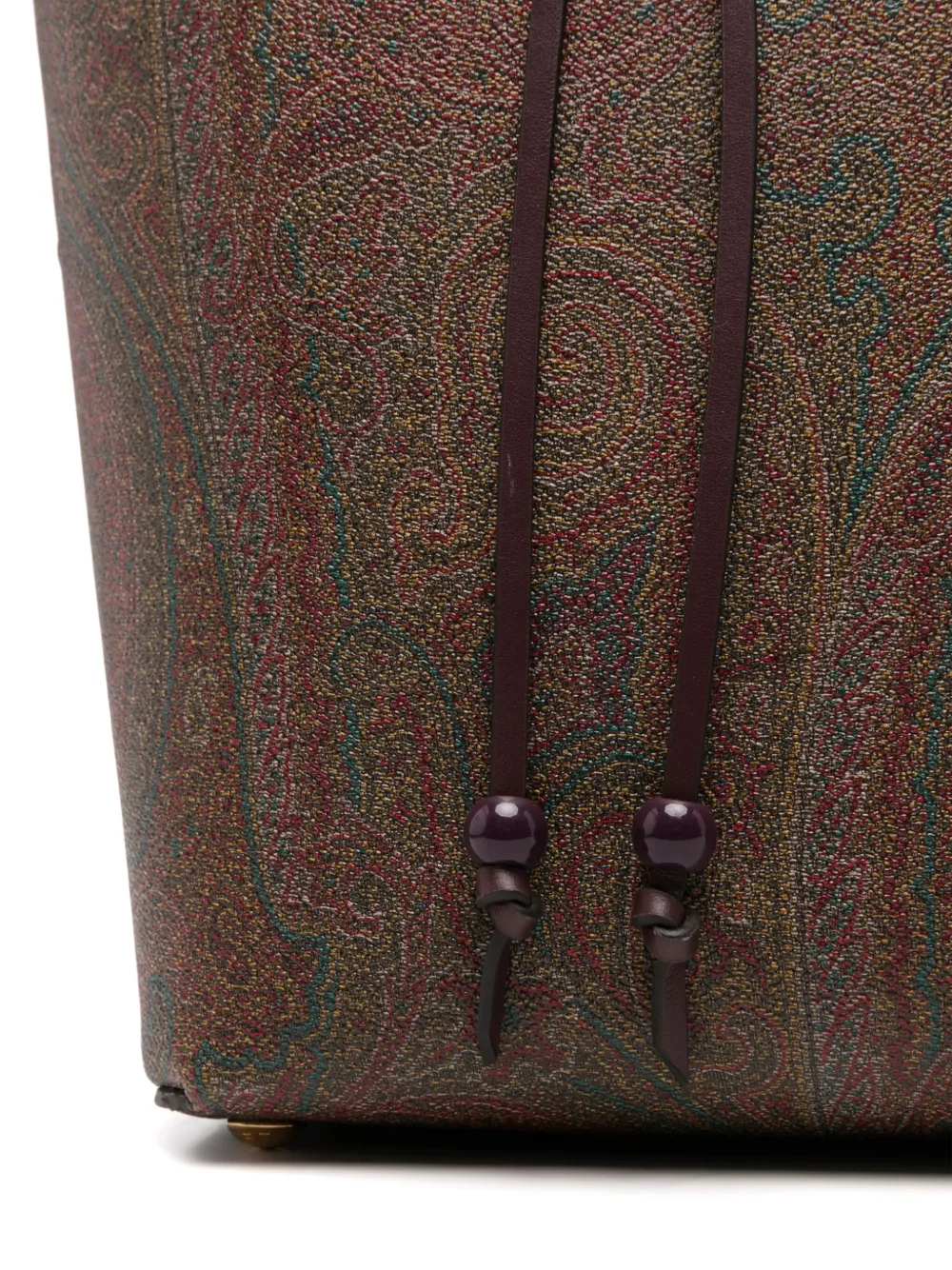 ETRO Schoudertas met paisley-jacquard Bruin