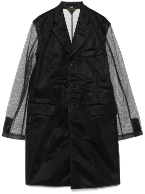 Comme Des Garçons Cappotto con strato in rete