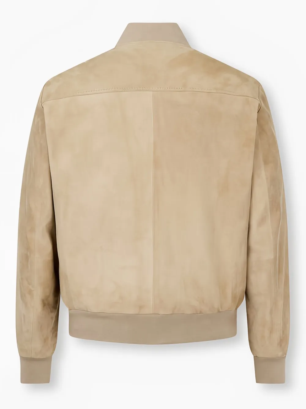 Man On The Boon. suede bomber jacket - Beige