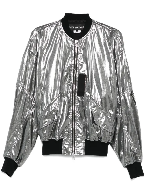 Junya Watanabe Lamé Jacket in Silver