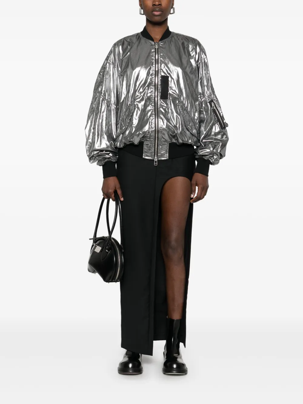 Junya Watanabe Lamé jack Zilver