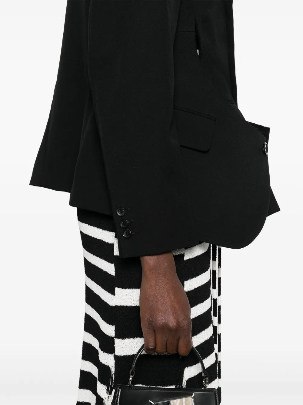Comme Des Garçons Comme Des Garçons Blazer met uitgesneden details Zwart