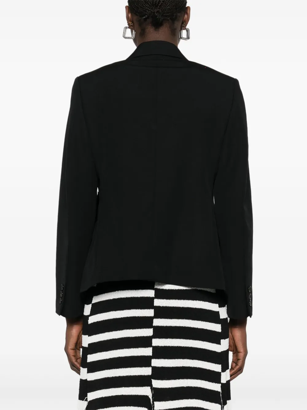 Comme Des Garçons Comme Des Garçons Blazer met uitgesneden details Zwart