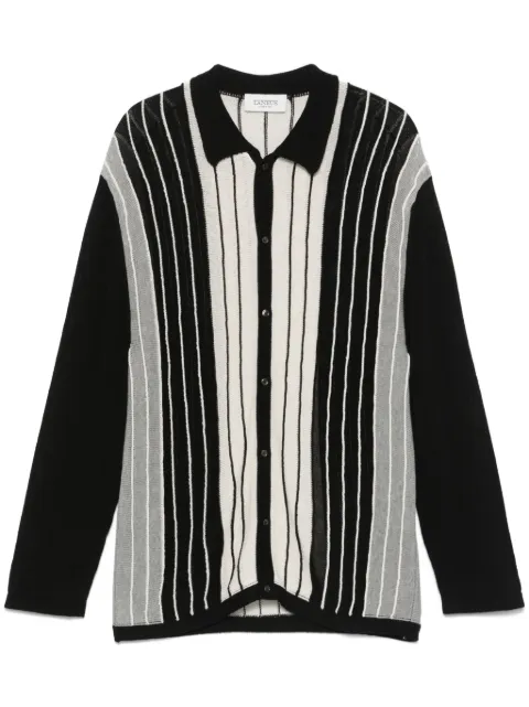 Laneus fine-knit shirt
