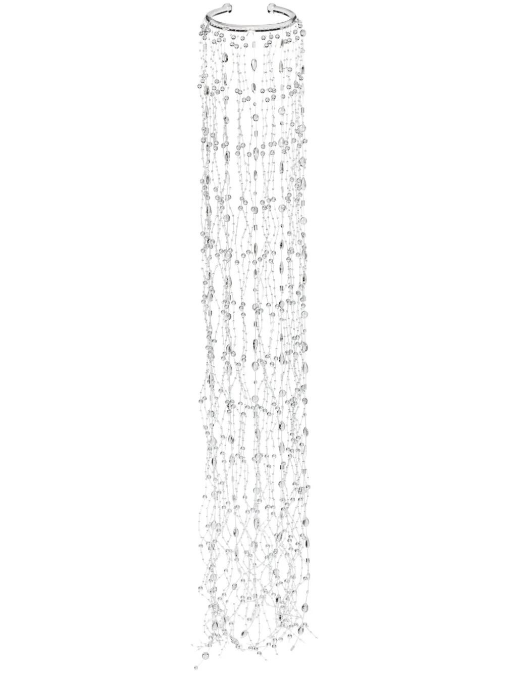 Sportmax Fang Plexiglass Necklace Accessories In White