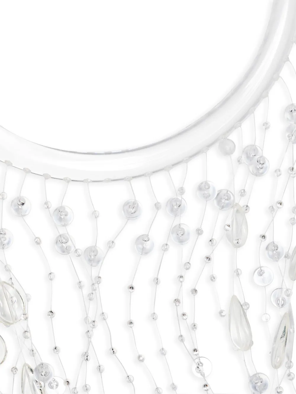 Sportmax Fang Plexiglass Necklace Accessories In White