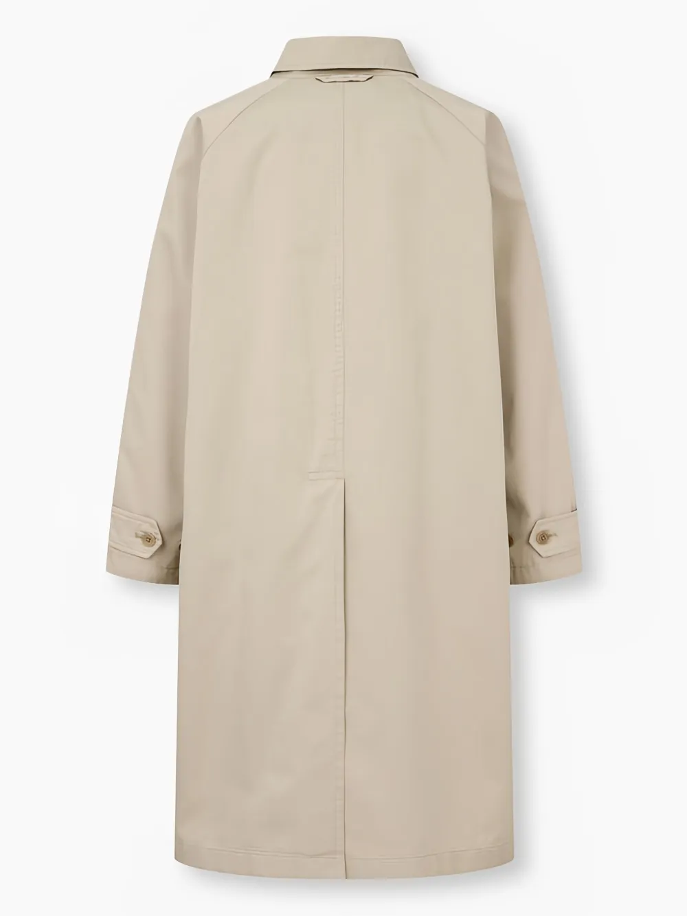 Man On The Boon. Katoenen trenchcoat met raglan mouwen Beige