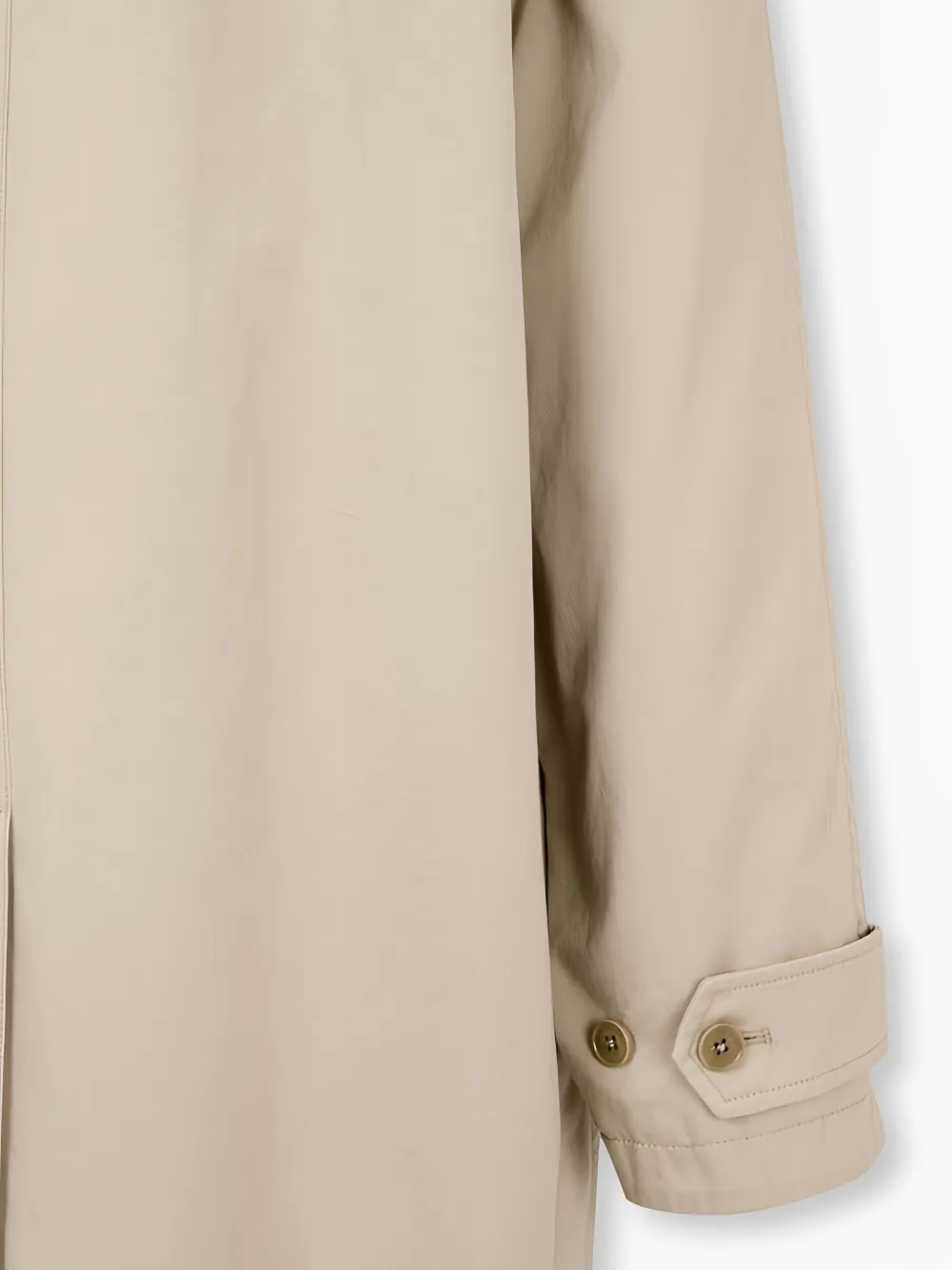 Man On The Boon. Katoenen trenchcoat met raglan mouwen Beige