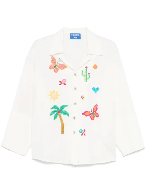 SUSANNA BLU Camicia Gardenia