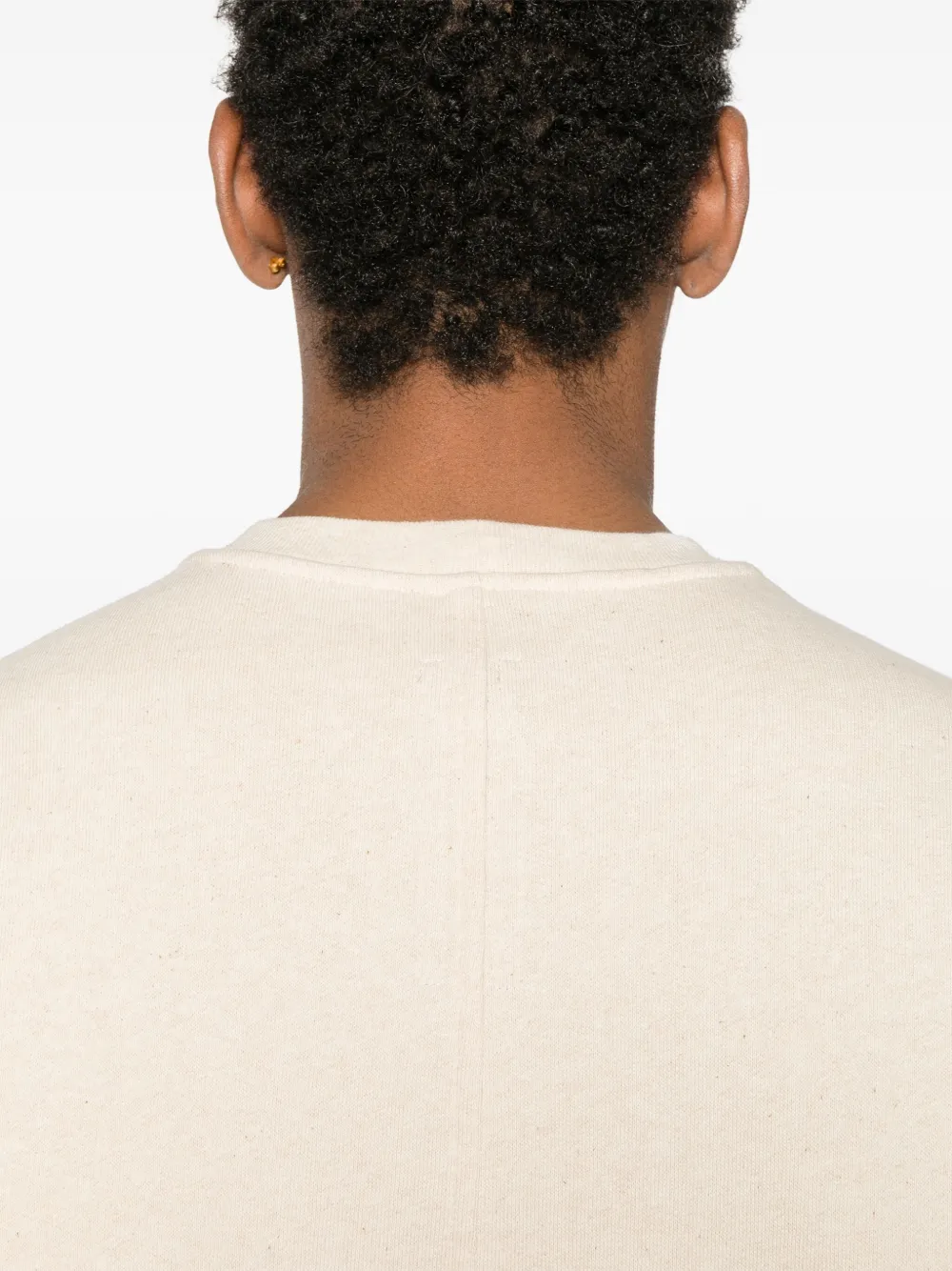 Rick Owens Trui met ronde hals en lange mouwn Beige