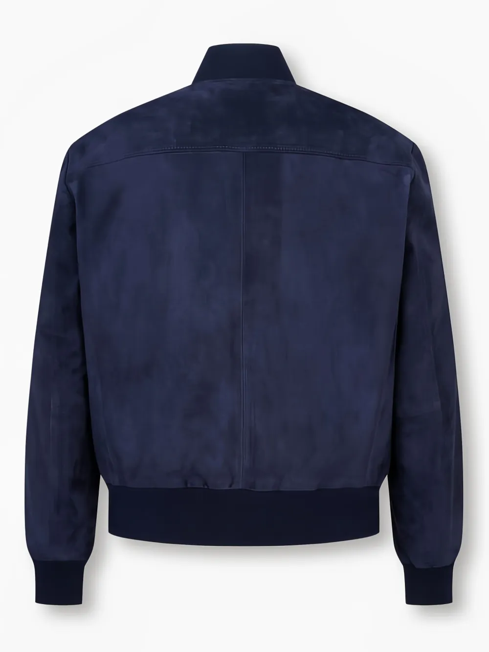Man On The Boon. Suède bomberjack Blauw