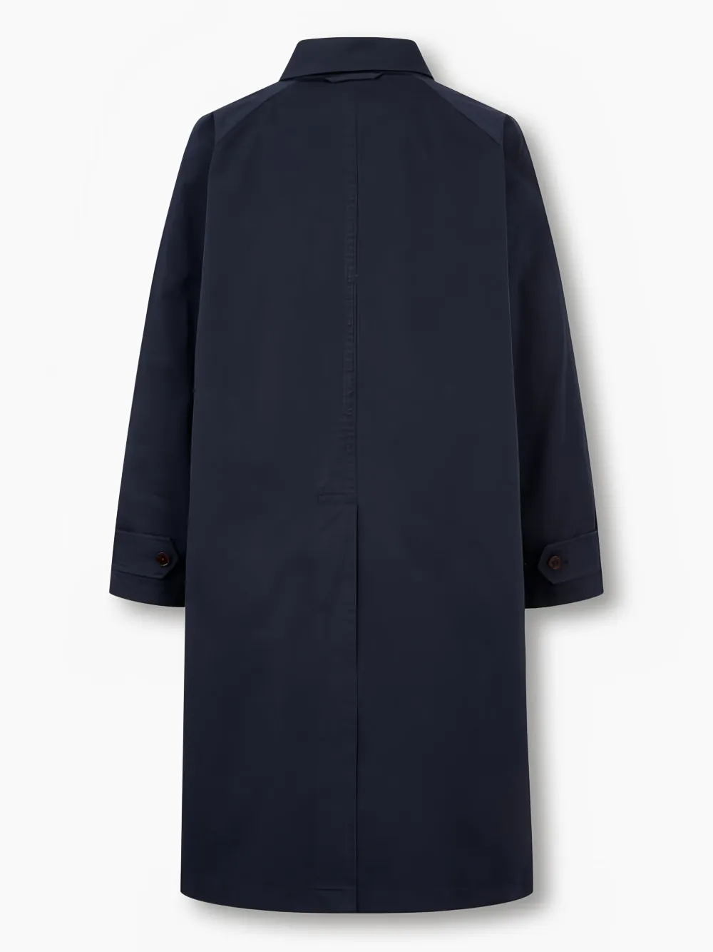 Man On The Boon. Katoenen trenchcoat met raglan mouwen Blauw
