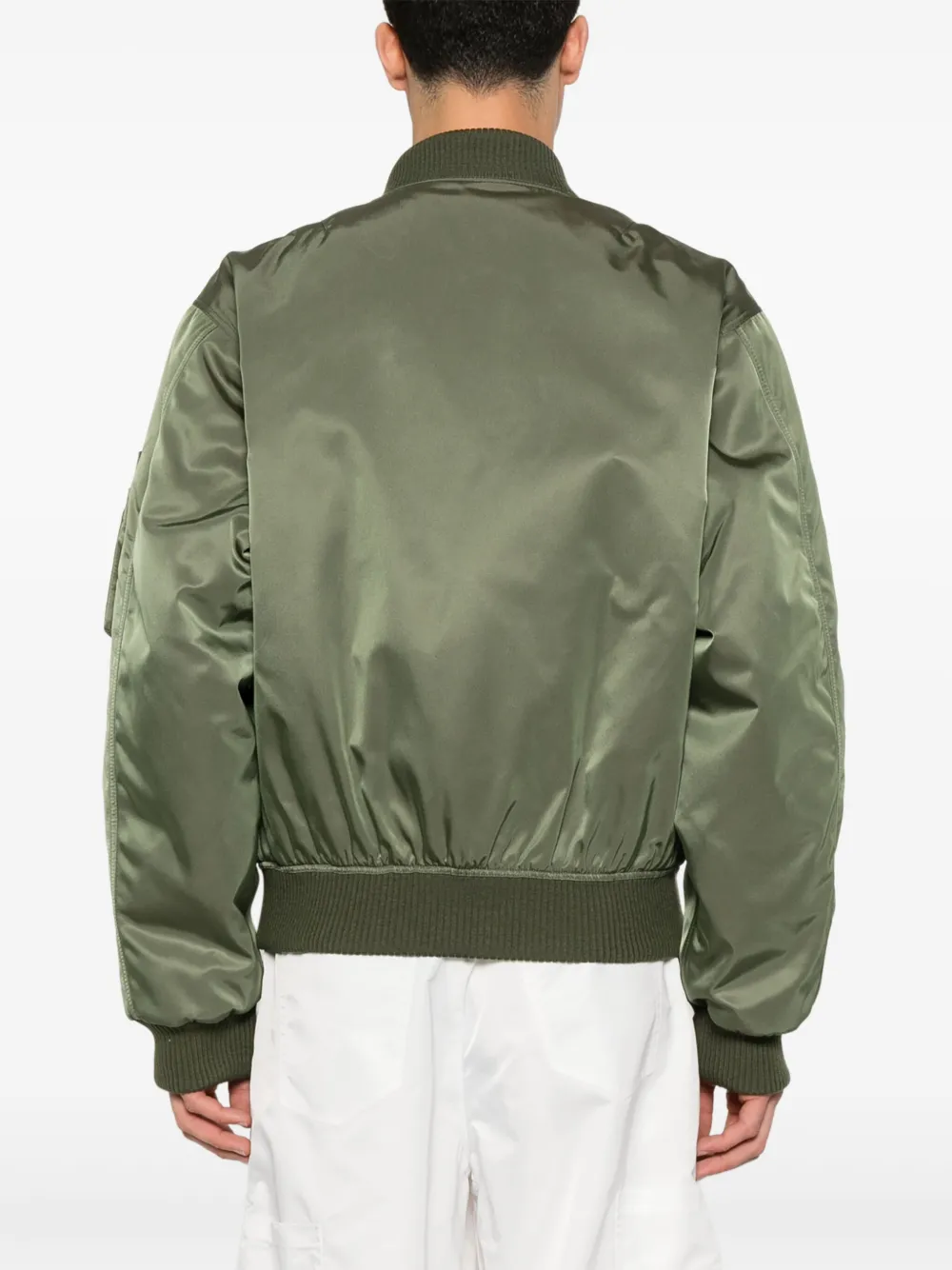 Prada Bomberjack met logo Groen