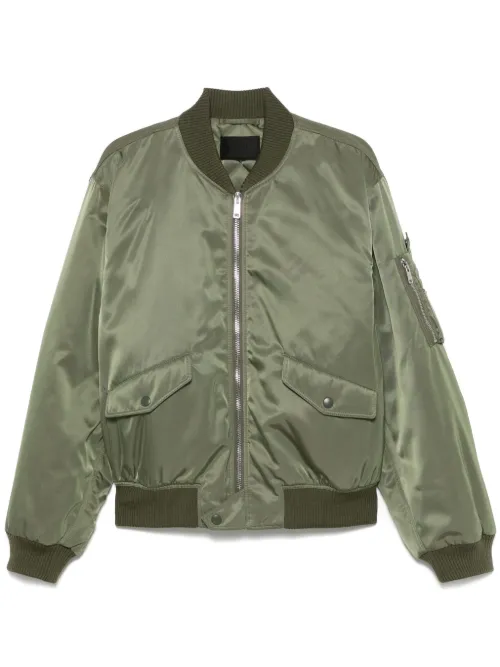 Veste bomber à patch logo - Prada - Modalova