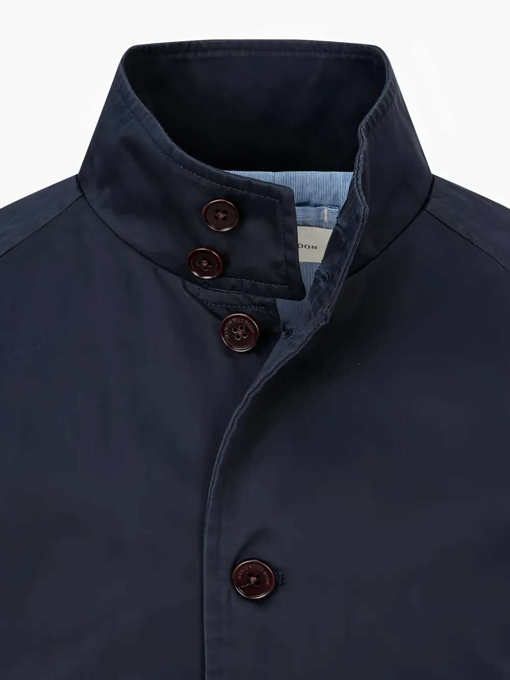 Man On The Boon. Katoenen bomberjack Blauw