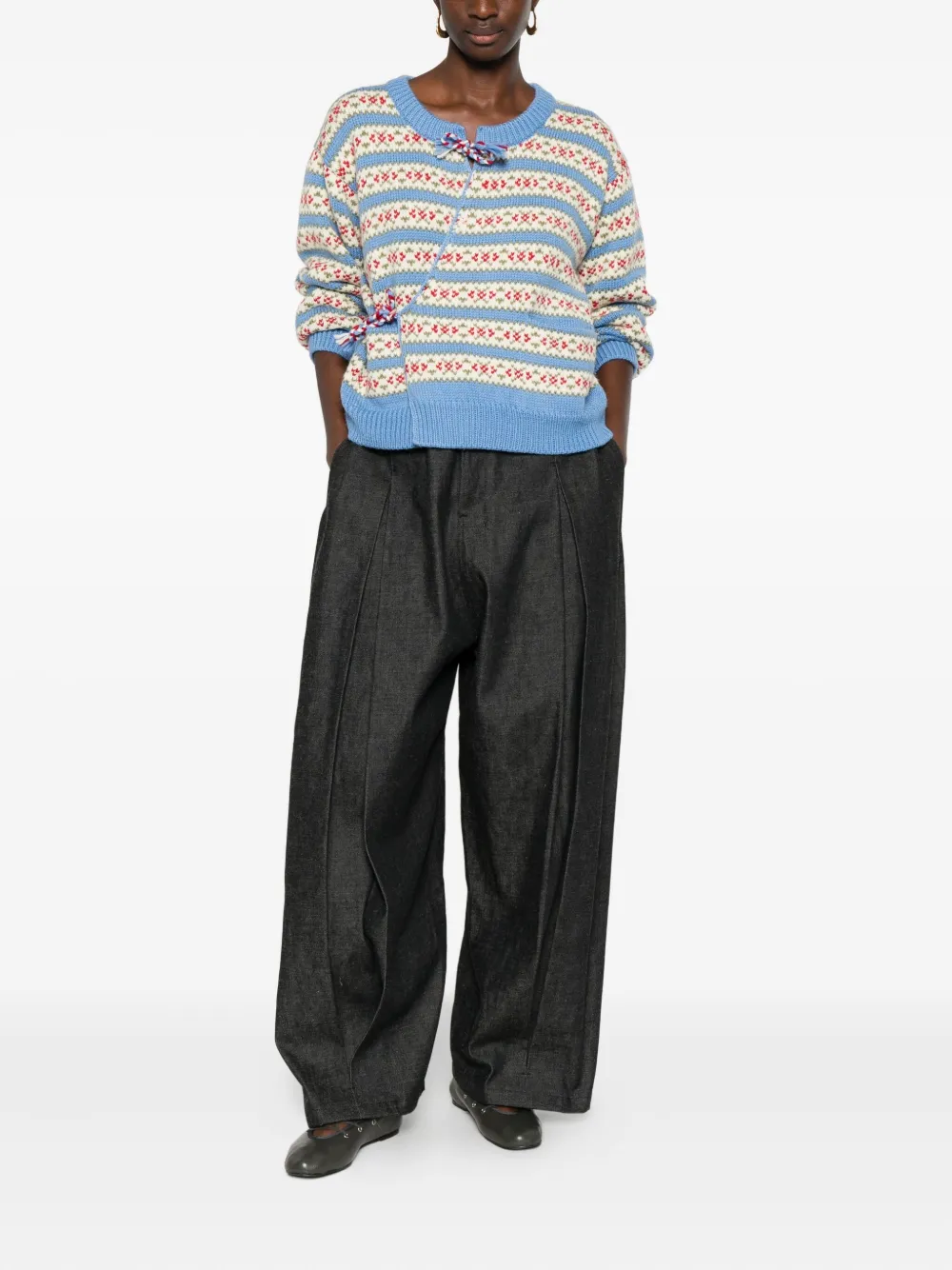 BODE patterned asymmetric cardigan | Cardigans | Image 2