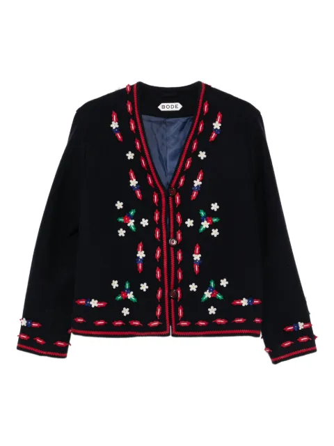 BODE pull à appliques fleurs