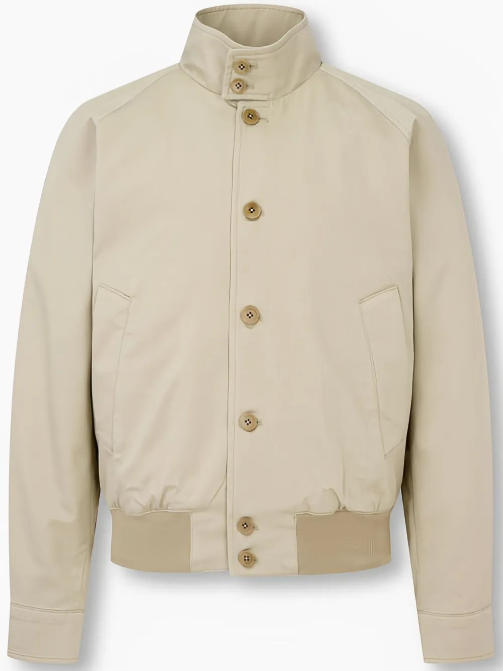 Man On The Boon. Cotton Bomber Jacket In Neutrals