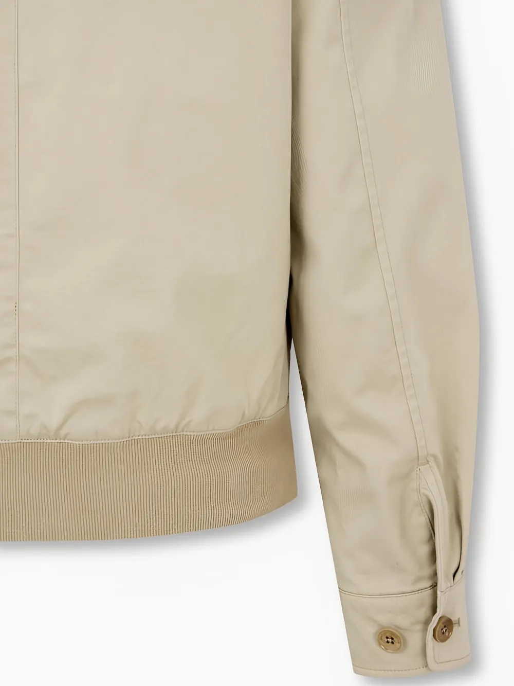Man On The Boon. Cotton Bomber Jacket In Neutrals