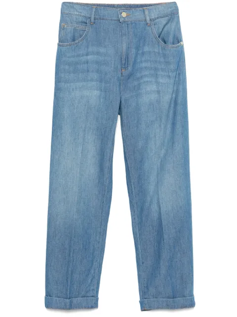 kaos jeans con logo bordado
