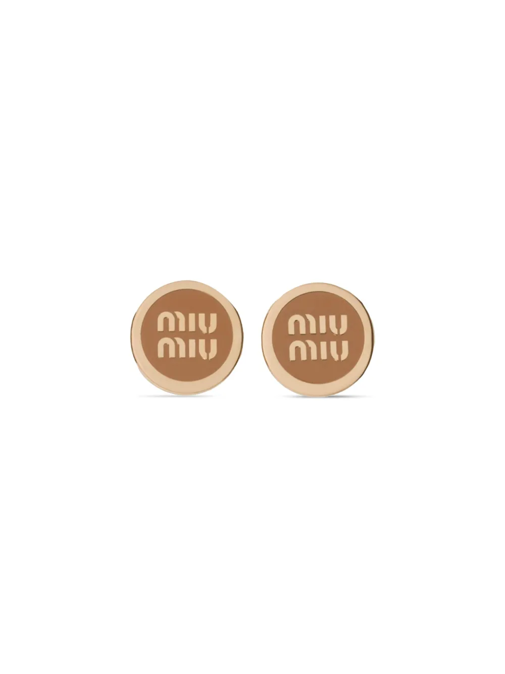 Miu Miu Orecchini con logo | oro | Image 1