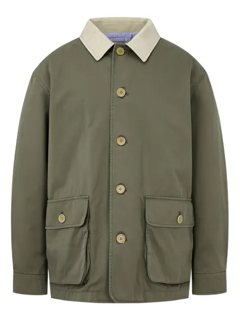 Man On The Boon. colour-block cotton jacket
