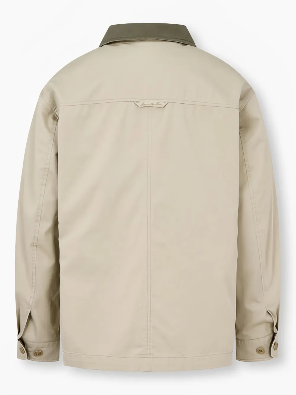 Man On The Boon. colour-block cotton jacket - Beige