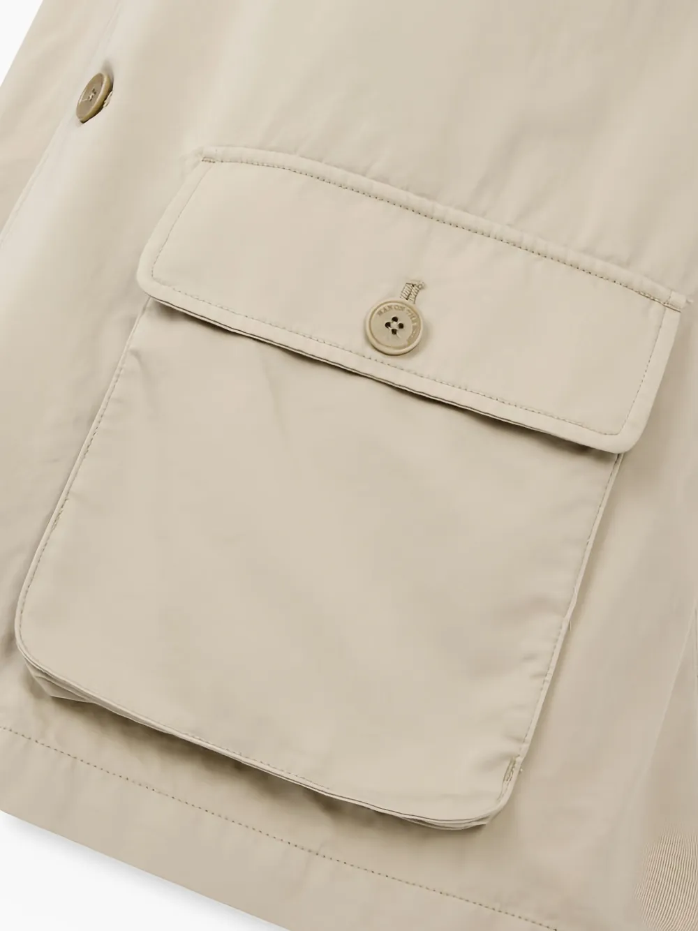 MAN ON THE BOON. COLOUR-BLOCK COTTON JACKET