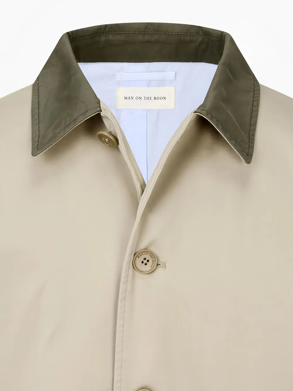 MAN ON THE BOON. COLOUR-BLOCK COTTON JACKET