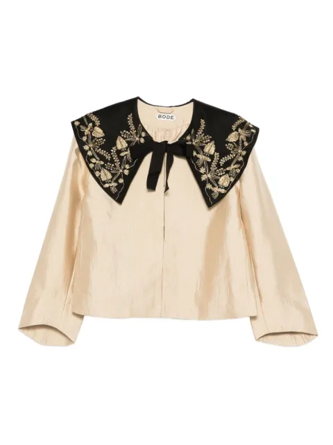BODE embroidered-collar jacket