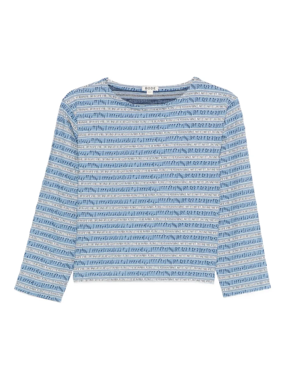 BODE boat-neck blouse - Blu