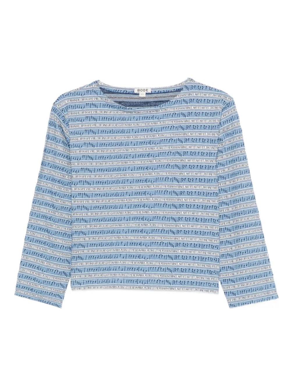BODE boat-neck blouse | Blue | Image 1