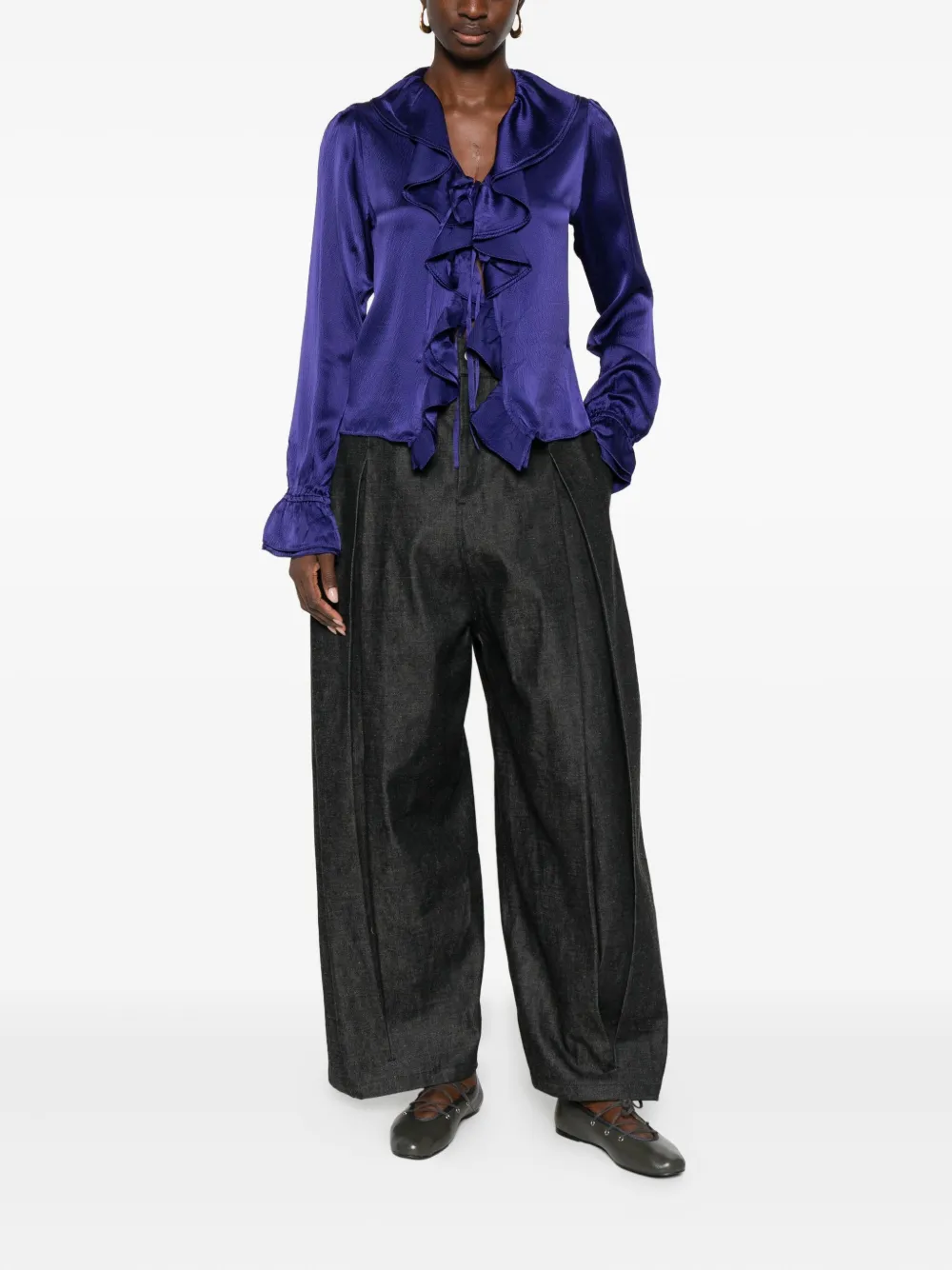 BODE ruffled blouse - Paars