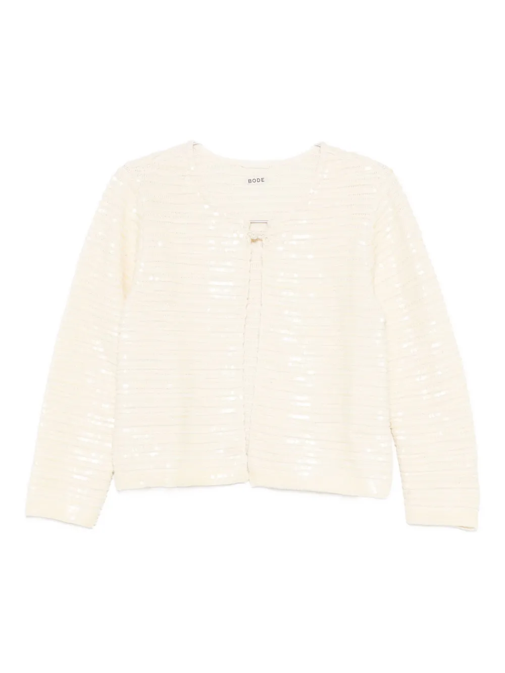 Bode Sequin-embellished Cardigan In Neutral