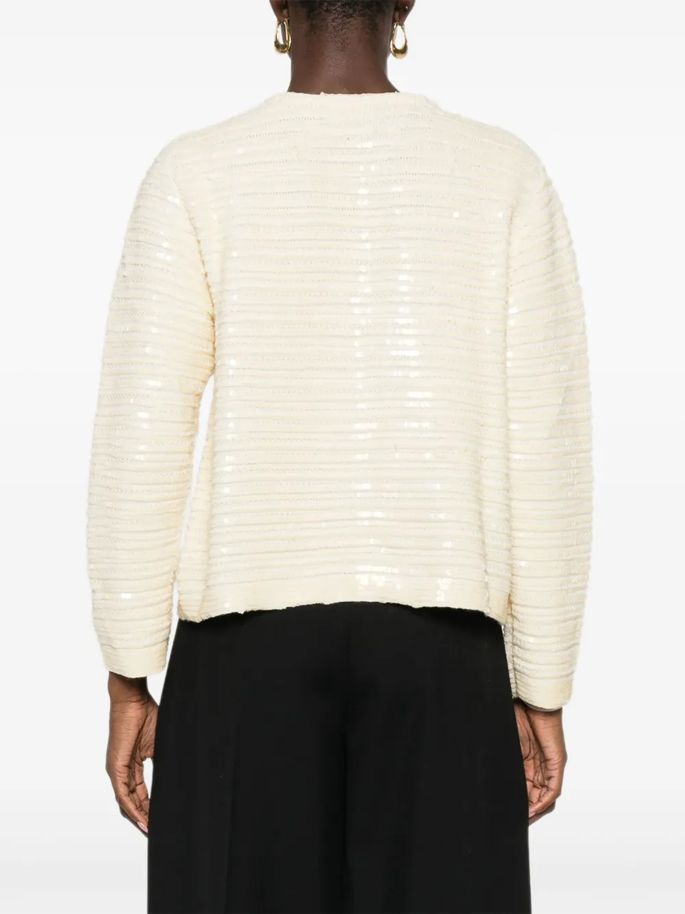 BODE Vest met pailletten Beige