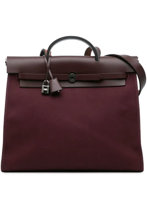 Hermès Pre-Owned bolsa satchel Toile Herbag Zip 39 2015