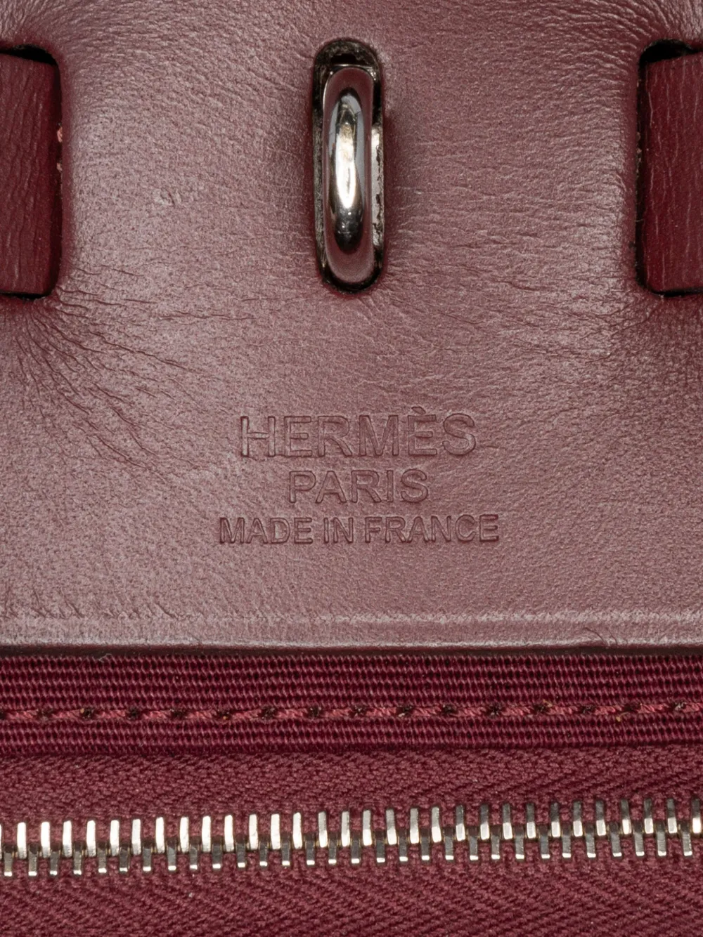 Pre-owned Hermes 2015 Toile Herbag Zip 39 Satchel In Purple