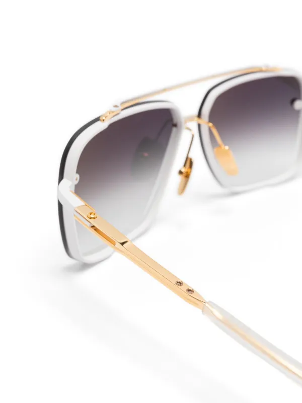 【DITA CONDOR】美品！　サングラス　ホワイト × ゴールド DITA CONDOR】美品！ サングラス ホワイト × ゴールド 【公式通販】