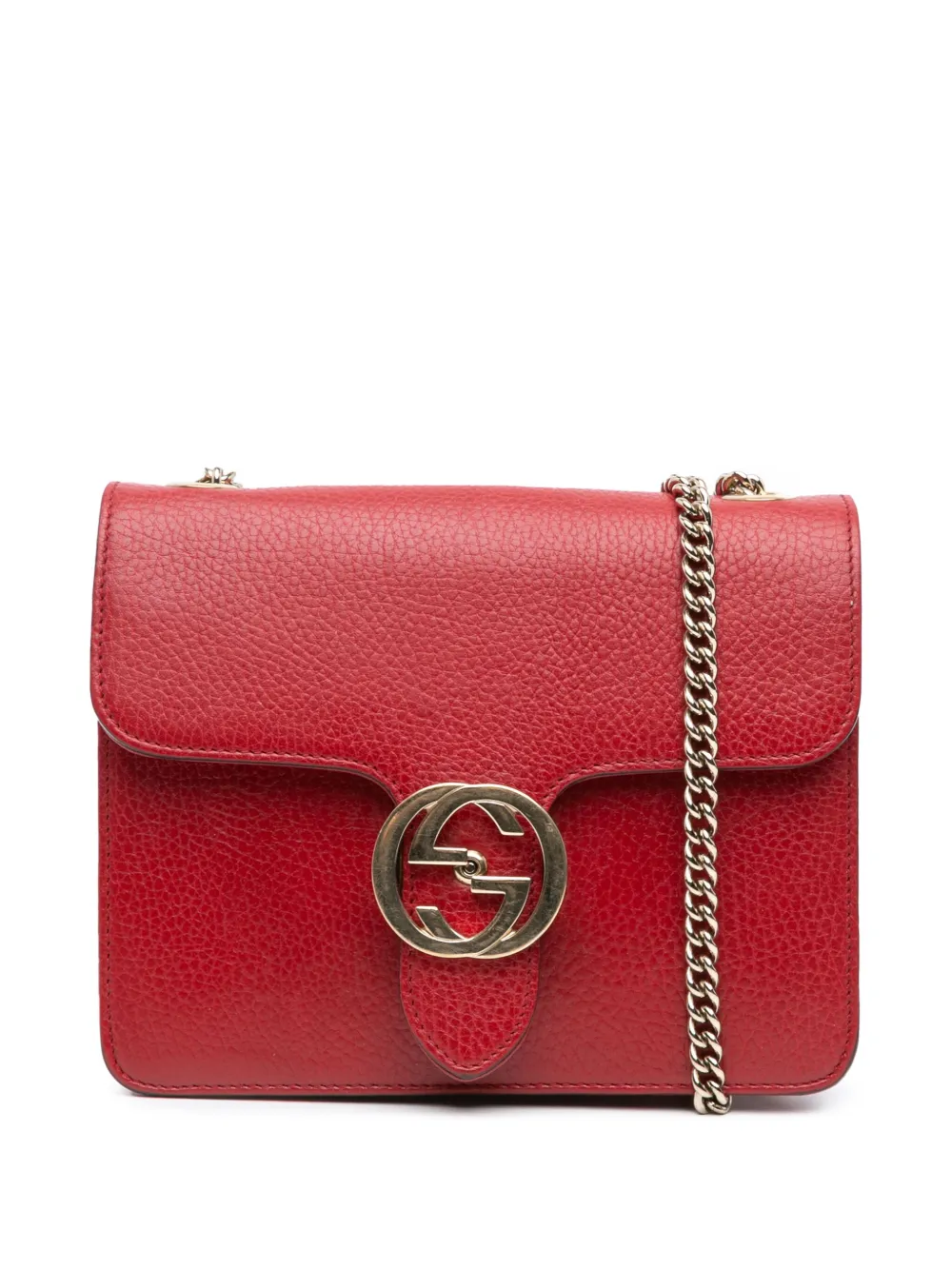 Gucci Pre-Owned Borsa a tracolla Dollar GG piccola in pelle di vitello 2016-2024 | rosso | Image 1