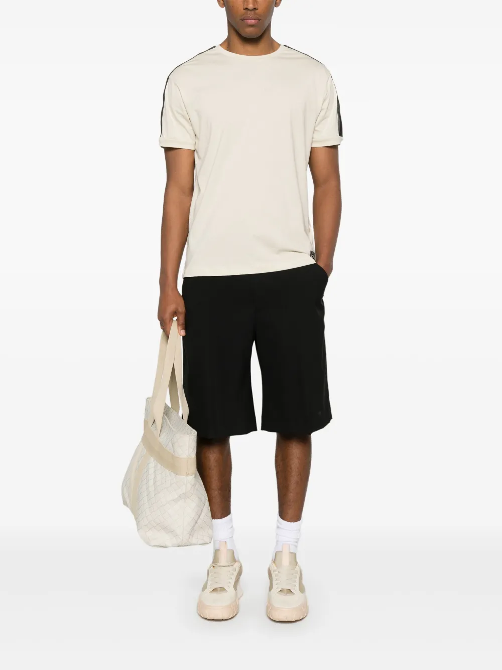 Ea7 Emporio Armani Katoenen T-shirt - Beige