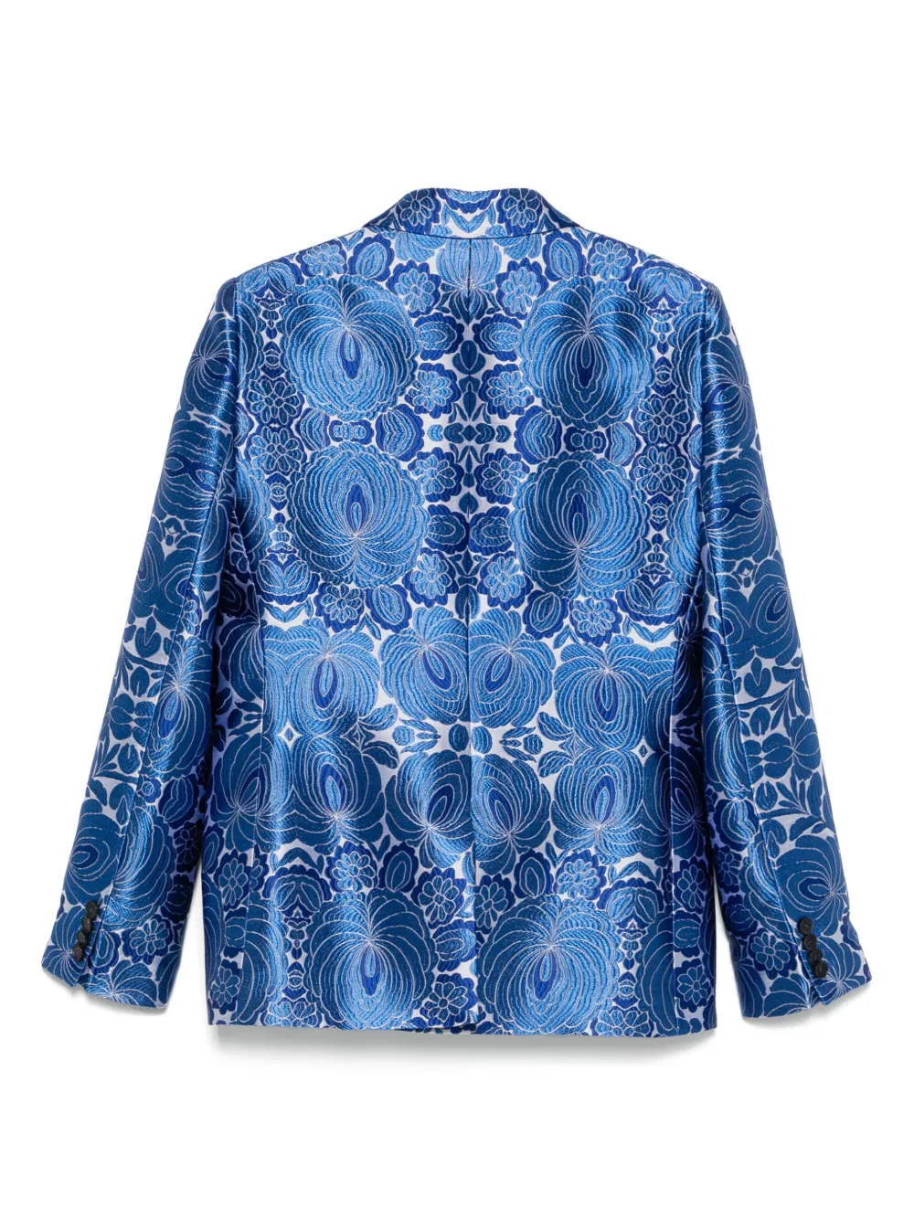 ETRO Blazer met bloemenjacquard Blauw