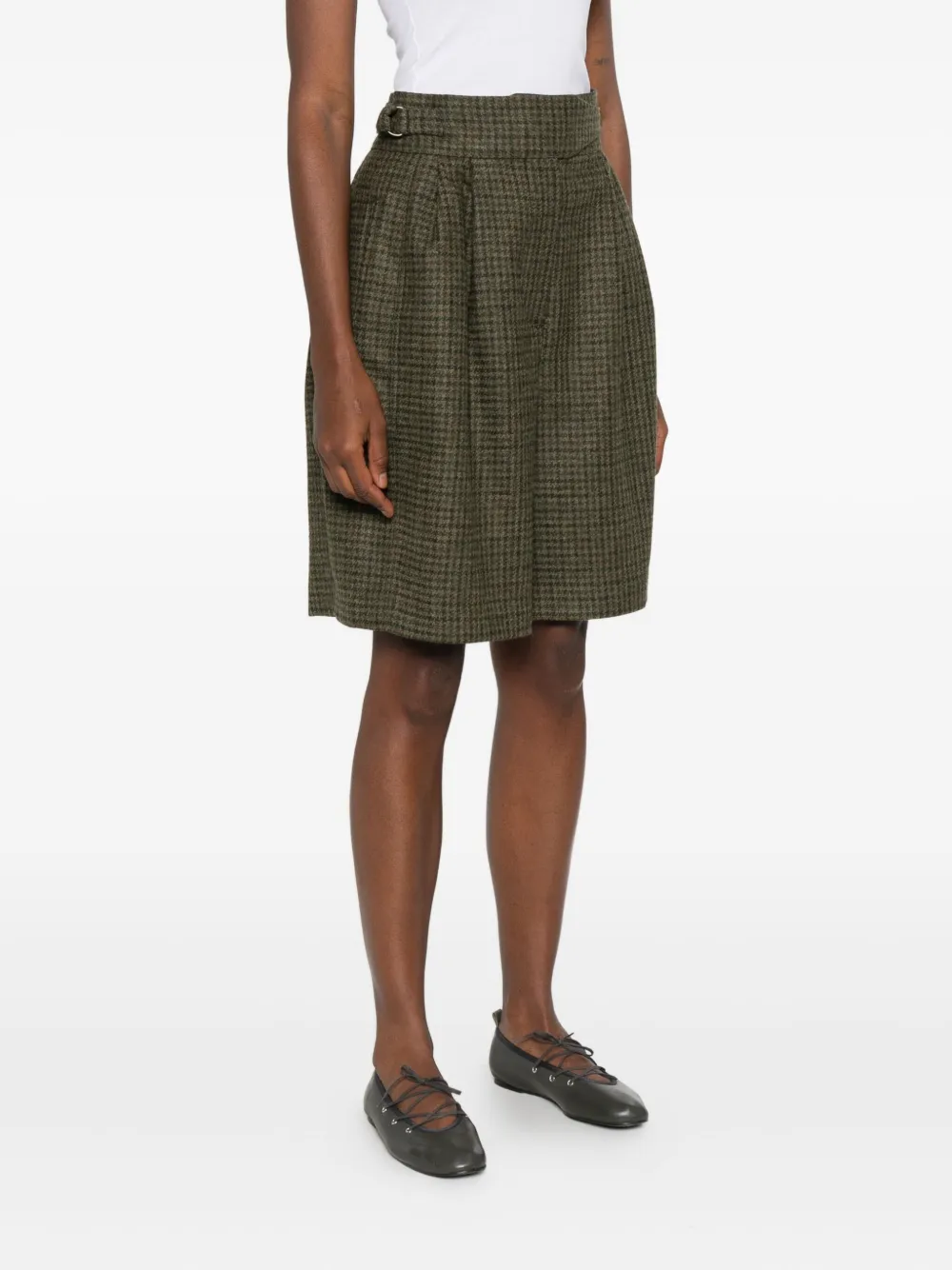 Bode Morris Houndstooth Shorts In Brown