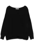 kaos lurex sweater - Black